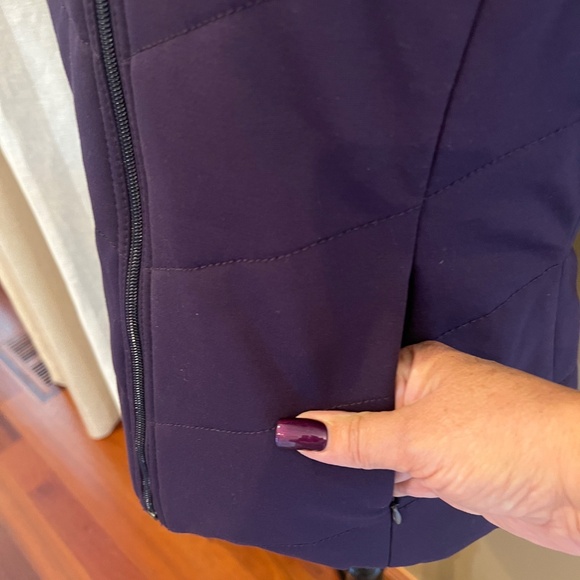 Coldwater Creek Ridgeline Ponte Plum Vest Jacket, Size Medium 10/12 - Picture 7 of 13